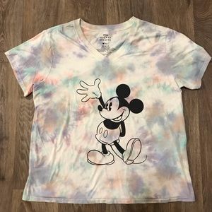 Disney Tie Dye Mickey Mouse T-Shirt Size 2XL